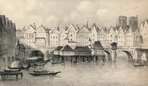 Le Pont Notre-Dame en 1560, 1915