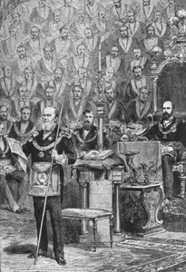 Première installation du Prince de Galles comme Grand Maître des Francs-Maçons, 28 avril 1875, 1901