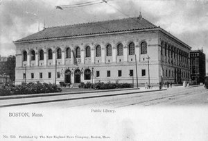 La Bibliothèque publique, Boston, Massachusetts, 1905