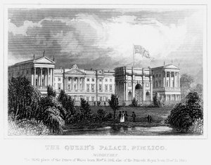 Le Palais de la Reine, Pimlico, Londres, vers 1840 - Unbekannt