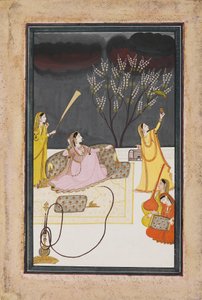 La Ragini Dhanasari Desi du Raga Dipaka, vers 1820