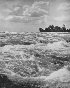 Les rapides au-dessus de la chute américaine, 19e siècle