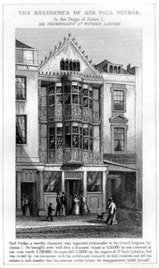 La résidence de Sir Paul Pindar, Bishopsgate, City de Londres