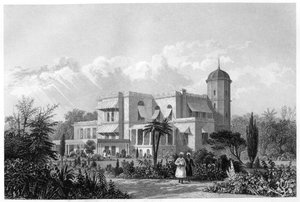 La Résidence, Lucknow, Inde, vers 1860