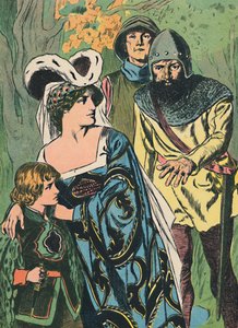 Les voleurs découvrent la reine Marguerite et le prince, vers 1907 - Unbekannt
