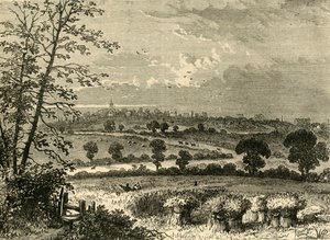 La route romaine, Tufnell Park, en 1838, vers 1876 - Unbekannt