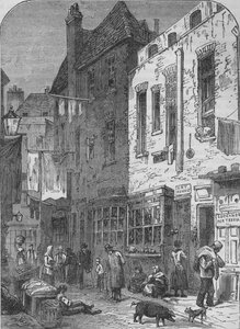 Le Rookery de St Giles, Londres, 1850