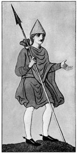 Le manteau saxon, montrant la méthode de fixation, 1910 - Unbekannt