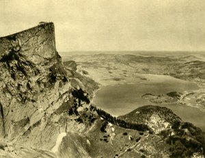 Le Schafberg et le Mondsee, Haute-Autriche, vers 1935 - Unbekannt