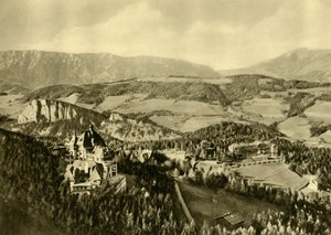 Le Schneeberg et la chaîne de montagnes Rax, Semmering, Basse-Autriche, c1935 - Unbekannt