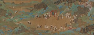 Le parc Shanglin : Chasse impériale, dynastie Ming ou Qing, XVIIe siècle