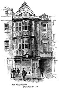 Le pub Sir Paul Pindar, Bishopsgate Street, Londres, 1887