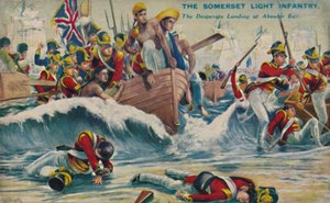 Le Somerset Light Infantry. Le débarquement désespéré à la baie d