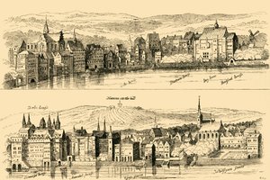 Le Strand depuis la Tamise, seizième siècle, 1881
