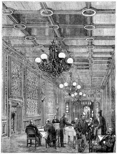 La salle de thé, Chambre des communes, Westminster, Londres