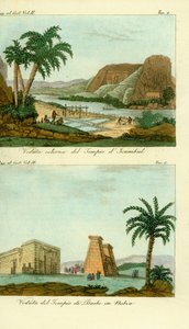 Le Temple de Ramsès II à Abou Simbel, Nubie, et le Temple de Thoth à Dakka, Nubie - Unbekannt
