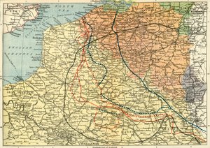 Le Théâtre de la guerre sur le front occidental, vers 1920