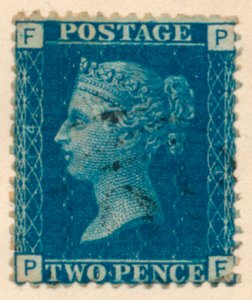 Le Two Penny Blue ou le timbre-poste Two Pence Blue, années 1840