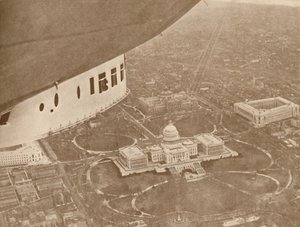 Le dirigeable américain Los Angeles en vol au-dessus de Washington, 1927 - Unbekannt
