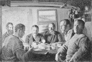 Le bout supérieur de la table du souper. 15 février 1895
