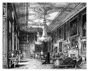 La salle Vandyke, château de Windsor