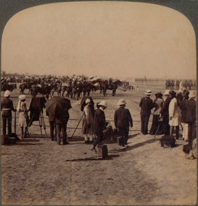 Le vice-roi Lord Curzon et Lord Kitchener à la grande revue du Durbar, Delhi, Inde, 1903
