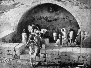 Le puits des Vierges à Nazareth, 1926