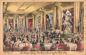 Le Waldorf Astoria, Salle Sert, Murales par Jose Maria Sert vers 1930s
