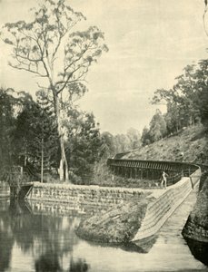 Le barrage et le canal, réservoir de Kirks, 1901 - Unbekannt