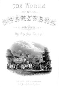 Les œuvres de Shakespeare - Le lieu de naissance de Shakespeare avec la procession du jubilé de Garic, vers 1870
