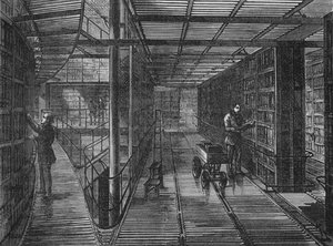 Les bibliothèques du British Museum, Bloomsbury, Londres