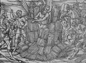 Le bûcher de maître Jérôme de Prague, vers 1563
