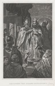 Le couronnement de Baudouin Ier le jour de Noël 1100, 19ème siècle