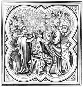 Le couronnement de Charlemagne 712-814, XIVe siècle, 1849