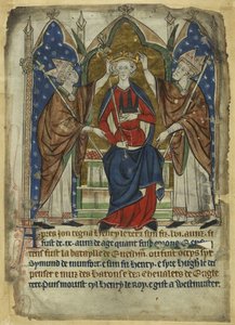 Le couronnement du roi Henri III, 13ème siècle