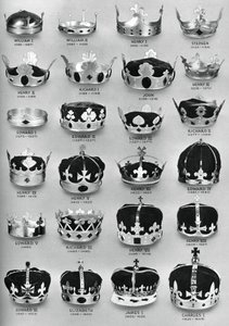 Les couronnes des souverains anglais de Guillaume le Conquérant à Charles I, 1937