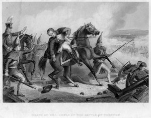 La mort du colonel Rawle à la bataille de Trenton, 1776
