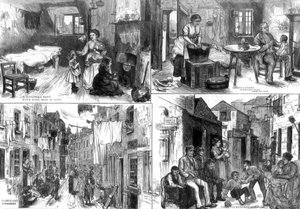Les habitations des pauvres à Londres, 1875