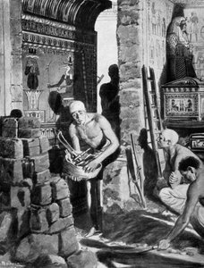 La décoration intérieure finale et la fermeture du tombeau de Toutankhamon, Égypte, 1325 av. J.-C. 1933-1934 - Unbekannt
