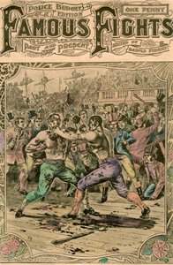 Le premier combat entre Tom Spring et Jack Langan, 1824, fin du 19ème ou début du 20ème siècle - Unbekannt