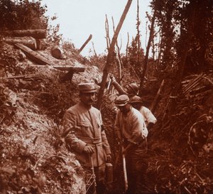 La ligne de front, Soissons, nord de la France, vers 1914-1918