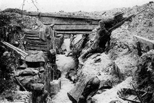 La ligne de front à Ovillers, Bataille de la Somme, Picardie, France, juillet 1916, 1935