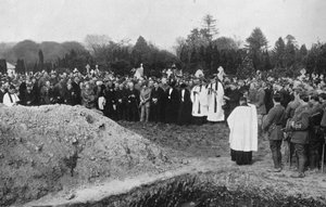 Les funérailles de certaines victimes du Lusitania à Queenstown