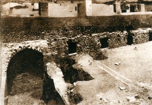 La grande terrasse sur le cryptoportique, Pompéi, Italie, années 1900