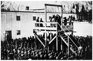 La pendaison de Henry Wirz, Washington DC, USA, 1865