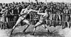 Le dernier combat à mains nues, Farnborough, Hampshire, 17 avril 1860