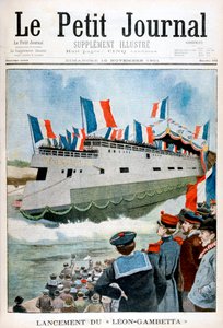 Le lancement du croiseur cuirassé Léon Gambetta, France, 1901 - Unbekannt
