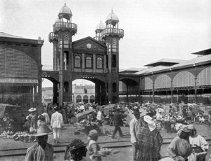 Le marché, Port-au-Prince, Haïti, 1926