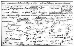 Le certificat de mariage du duc et de la duchesse de Kent, 1934 - Unbekannt
