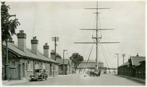 Le pont arrière, établissement de formation de la Royal Navy, Shotley, Suffolk, 1936